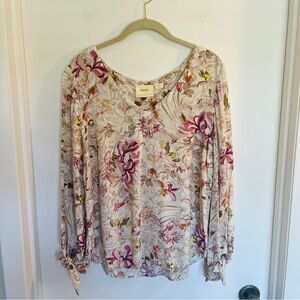 Maeve Multicolor‎ Floral Blouse, Anthropologie, Medium